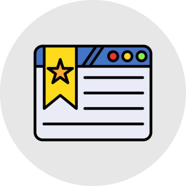 Sertifika Doldurulmuş Işık Vektörü Simgesi Tasarımı