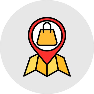 alışveriş poşeti vektör simgesi