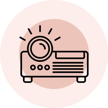 renk çizgisi akıllı ev sistemi simgesi beyaz arkaplanda izole edildi. Nesnelerle ilgili şeylerin interneti. Değişken rastgele dinamik şekiller. vektör illüstrasyonu