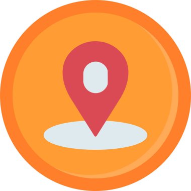 konum pin konumu simgesi düz biçimli