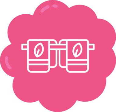 Bulut. Web simgesi basit illüstrasyon