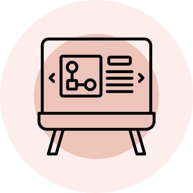 Web sitesi, vektör illüstrasyonu için web tasarım simgesi