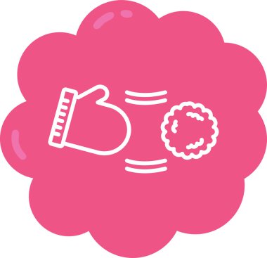 Kalp ve çiçekli şirin bir karikatür çiçeğinin vektör çizimi