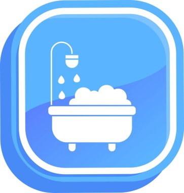 Küvet. Web simgesi basit illüstrasyon