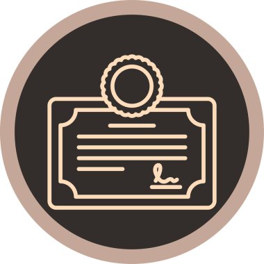 Bir belge simgesinin vektör illüstrasyonu