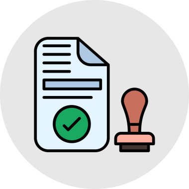 Belge. Web simgesi basit illüstrasyon