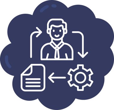 Veri Merkezi simgesini, vektör çizim