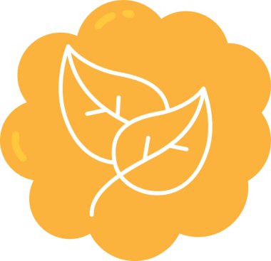 Yaprak ikonu vektör illüstrasyonu