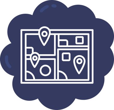 konum konumu simgesi ana hat biçiminde