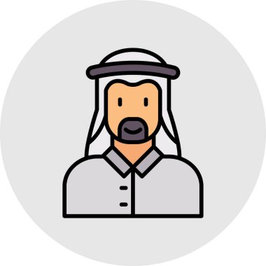 Arap simgesi vektör illüstrasyonu