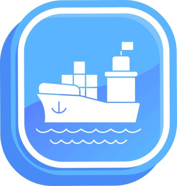 Sevkiyat. Web simgesi basit illüstrasyon