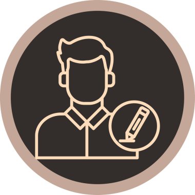 İnsan simgesinin vektör illüstrasyonu