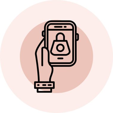 cep telefonu ikonu vektör illüstrasyonu