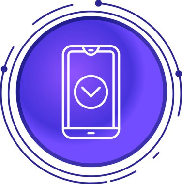 cep telefonu ikonu vektör illüstrasyonu