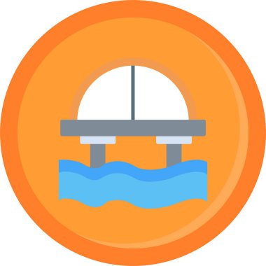 vector illustration of pool icon