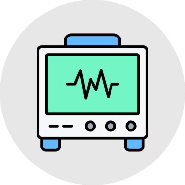 vektör renk çizgisi simgesini izle