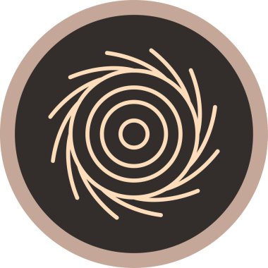 Dairesel, radyal mandala. Mandala 'da motif, mandala, soyut vektör, stok vektör illüstrasyonu