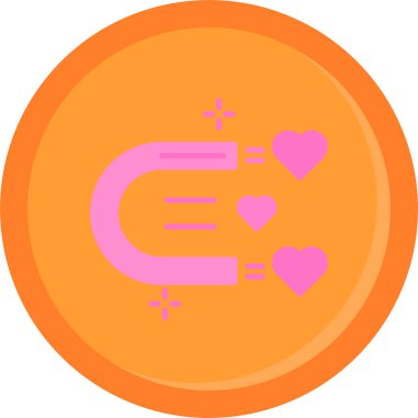 Bir kalp simgesinin vektör illüstrasyonu