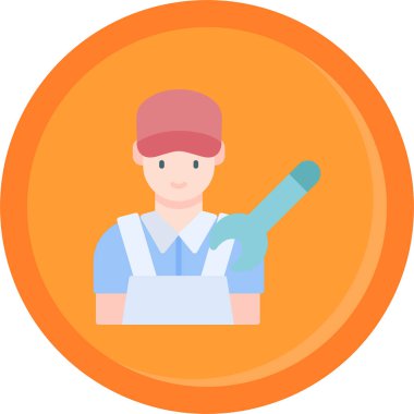 Bir kadın simgesinin vektör illüstrasyonu