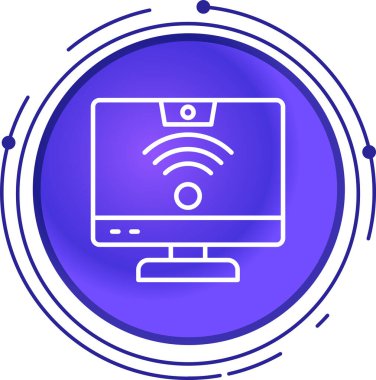 Bilgisayar simgesi. vektör illüstrasyonu