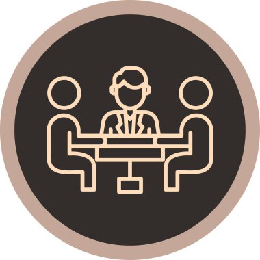 İş. Web simgesi basit illüstrasyon