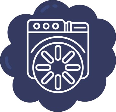 Modern ikon çamaşır eksikliğinin vektör illüstrasyonu