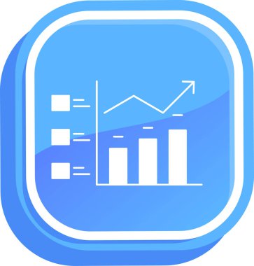 düz biçimli analitik grafik simgesi