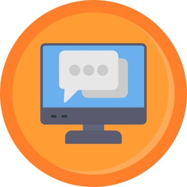 Sohbet mesajı. Basit tasarım