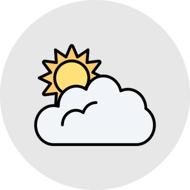 Güneş. Web simgesi basit tasarım