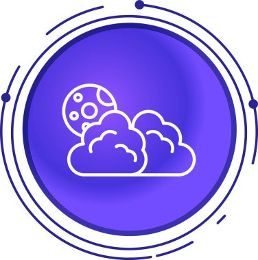 Beyaz arka planda izole çizgi bulutu ve yağmur ikonu. Yağmur damlalı yağmur bulutu yağışı. Renkli taslak konsepti. vektör.