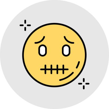 emoji. Web simgesi basit illüstrasyon