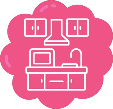 mobilya kutsal kişilerin resmi, vektör çizim