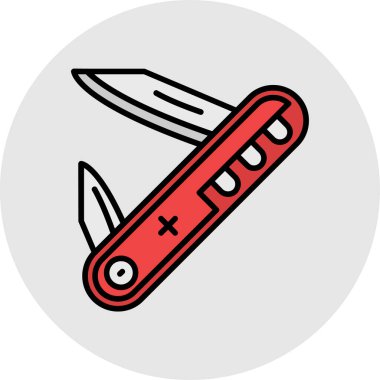 Bıçak. Web simgesi basit illüstrasyon