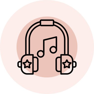 Müzik konsepti ikonu. vektör illüstrasyonu