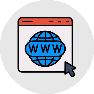 tarayıcı web simgesi renk resimlemesi