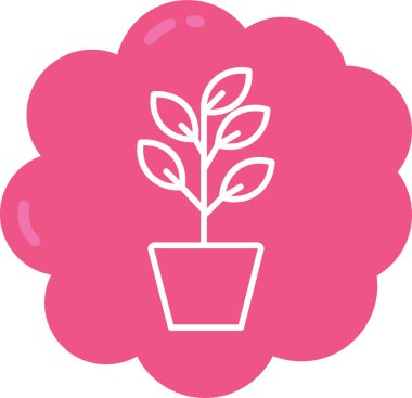 Ağaç simgesinin vektör illüstrasyonu