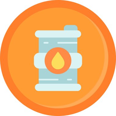 Petrol simgesi, vektör illüstrasyonu basit tasarım