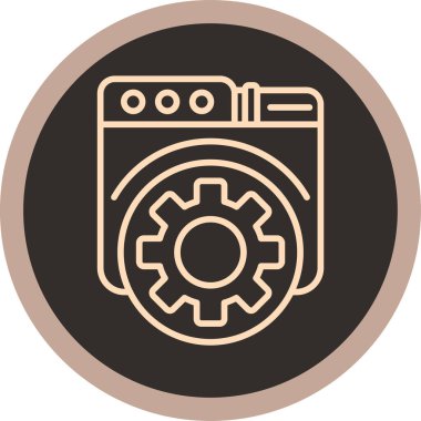 Çamaşır Makinesi. Web simgesi