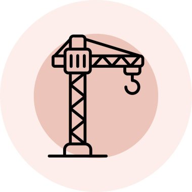 vinç simgesi vektör illüstrasyonu