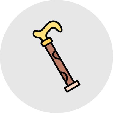 ax düz simgesi, vektör illüstrasyonu