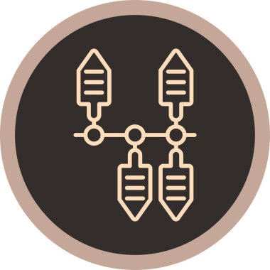 Modern eğitim ikonunun vektör illüstrasyonu