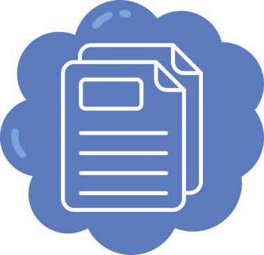 Dosya. Web simgesi basit illüstrasyon