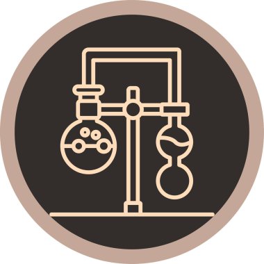 Kimyasal simgenin vektör illüstrasyonu