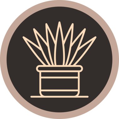 bitki simgesi vektör illüstrasyonu