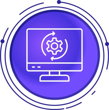 vektör bilgisayar simgesi illüstrasyonu