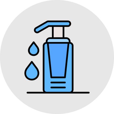 vektör sıvı sabun simgesi.