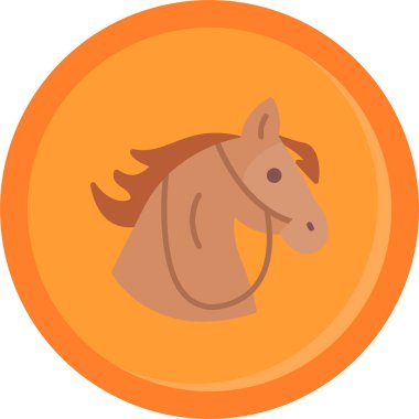 At. Web simgesi basit illüstrasyon