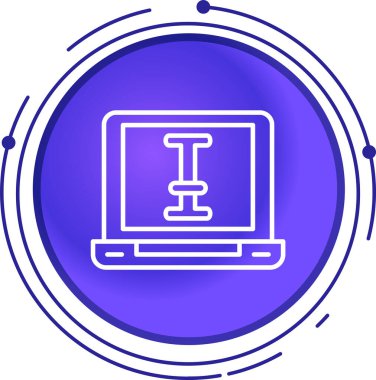 bilgisayar simgesi vektör illüstrasyonu