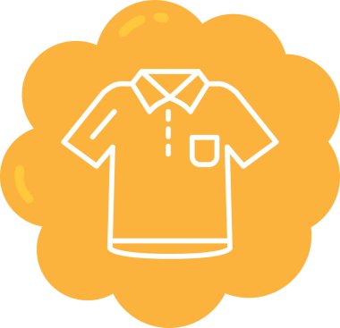 Gömlek. Web simgesi basit illüstrasyon