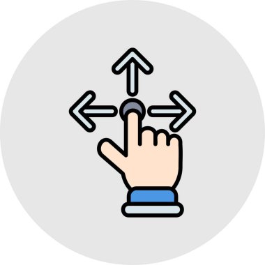 Dolu taslak biçiminde el imleç simgesine tıklayın